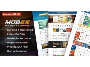 Mobex – Auto Parts WordPress Theme